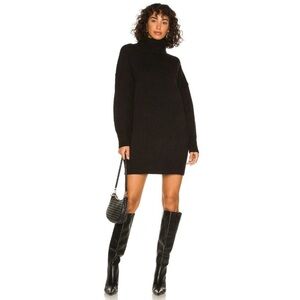 ALL THE WAYS Monica Sweater Dress Black Women's Size XS